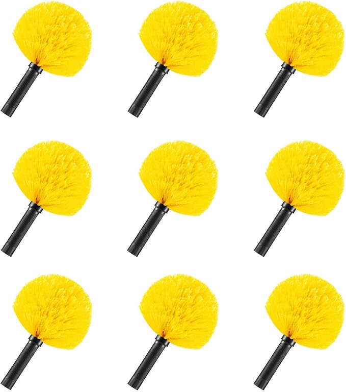 9pcs Twiston ster Cobweb Duster Head Brush Spider 