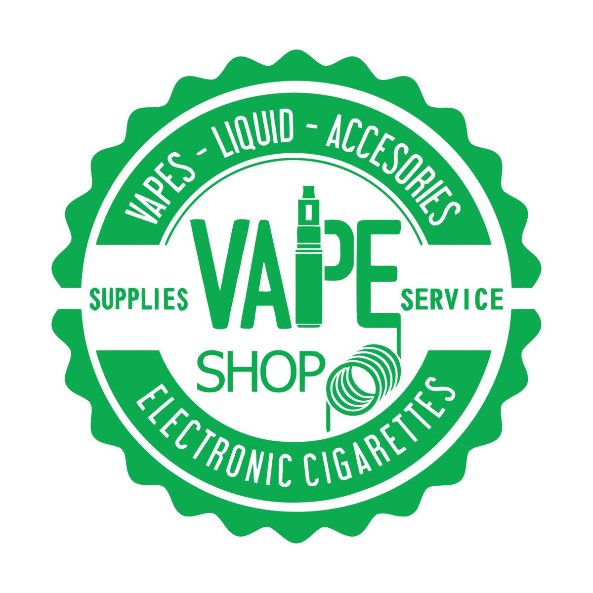 Modern Vape Shop Wall Stickers Wallpaper Shop Window Wall Decor Electronic Cigarette Vinyl Wall Decals Art Mural Poster Small - 42x42cm โ image 1