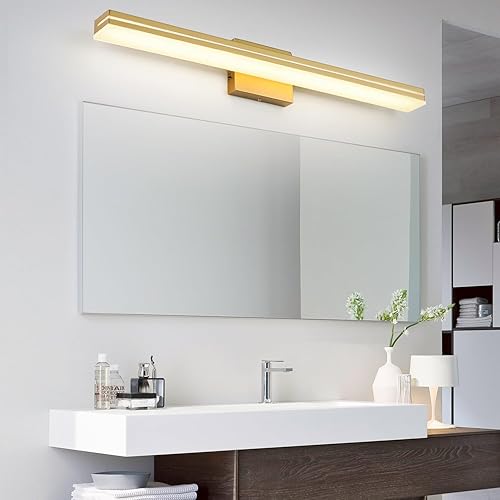 Miniatura 6 de SineRise Lámparas LED modernas para tocador de baño (32 pulgadas, 3000 K4000 K6000 K, regulables), accesorios de iluminación de pared de acrílico