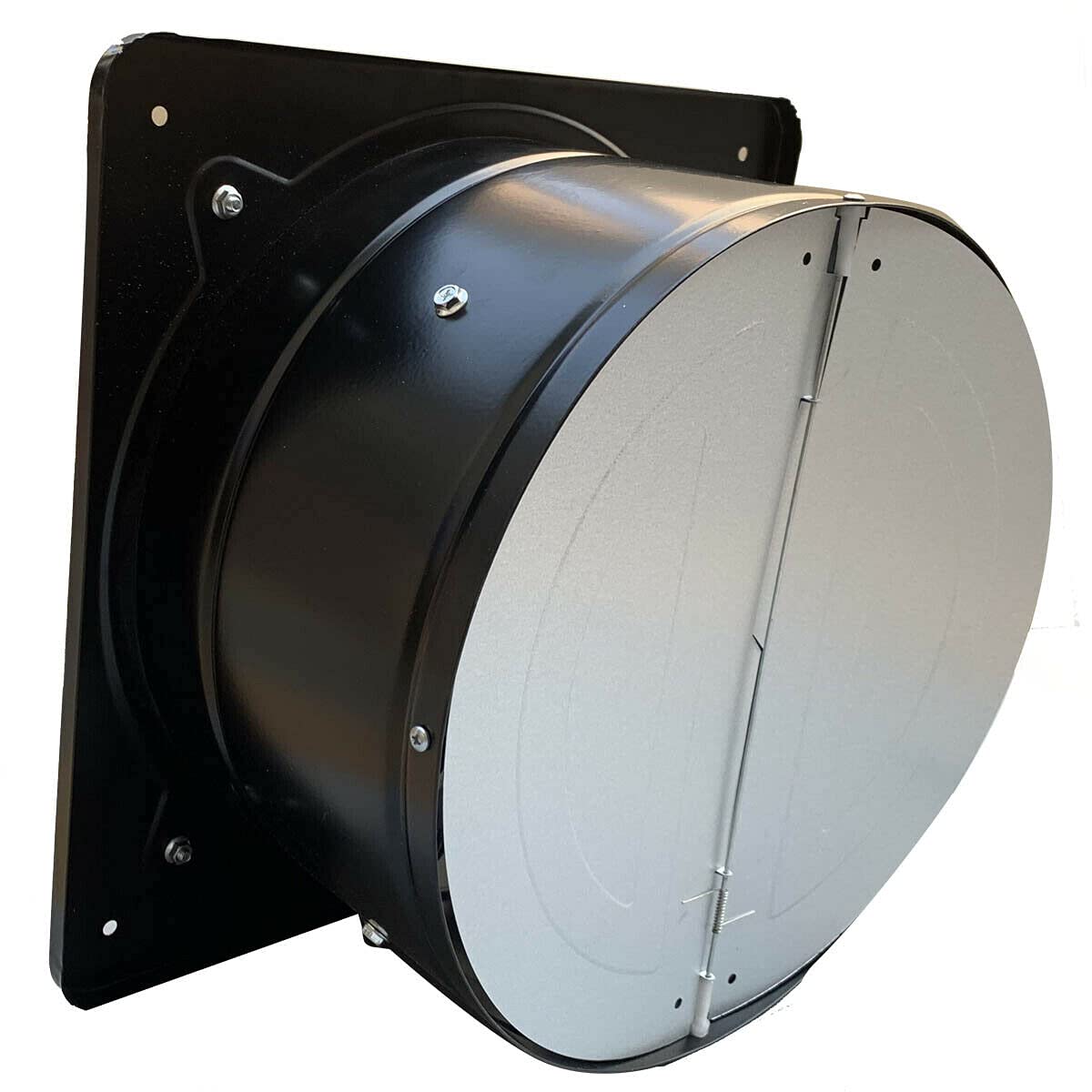 120W 12" Axiallüfter 2650 m³/h Abluftventilator 300mm Axialventilator Küchenabluftventilator Industrieller Metall Lüfter Wand-/Deckenabluftventilator im Badezimmer (Plattengröße: 350 × 350mm)