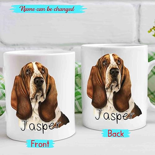 Miniatura 9 de Taza blanca personalizada de perro Heeler de 11 15 onzas, taza de café para perro, regalo para mamá, papá, hijo, hija, amigos, taza azul