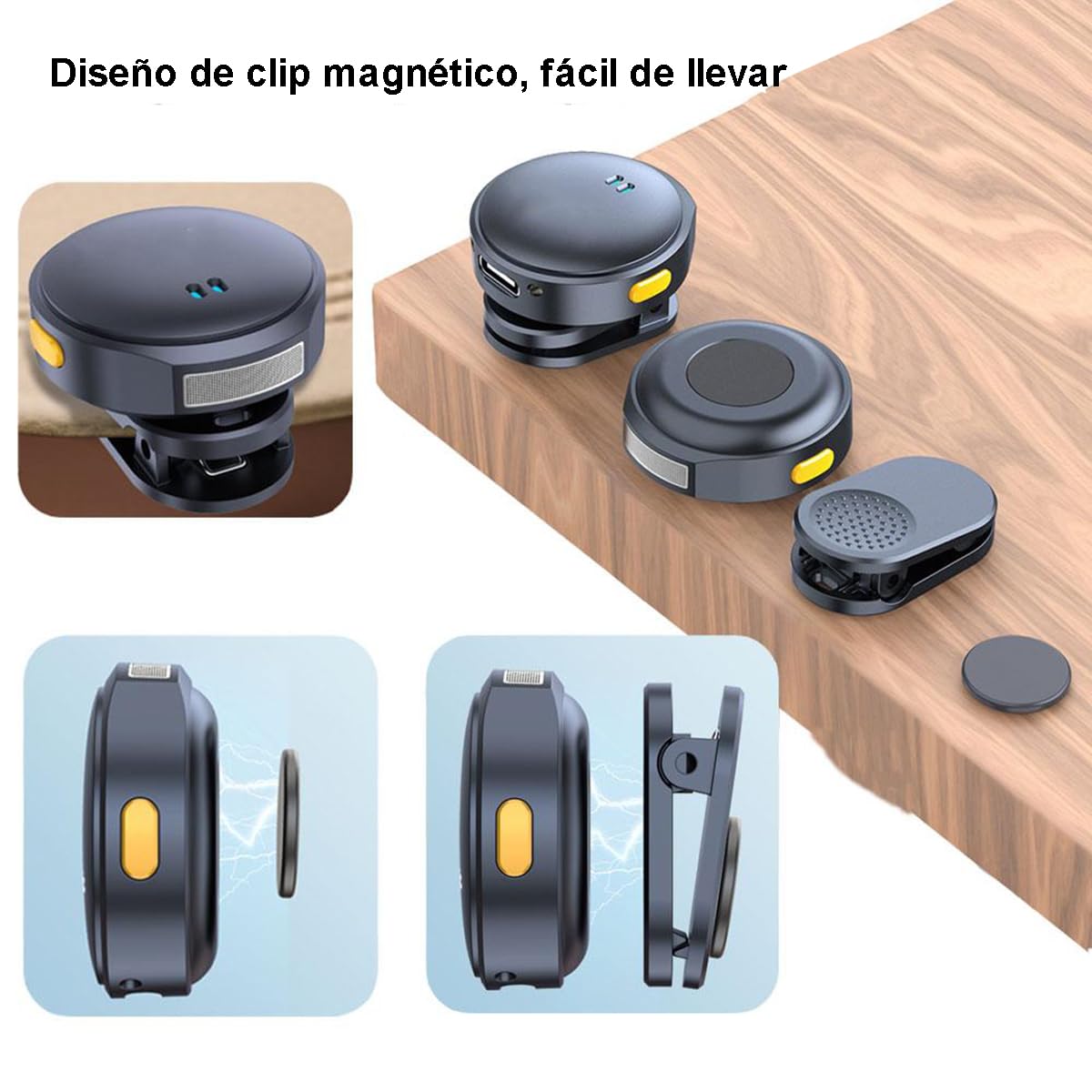 DOKI Q8 Micrófono Inalambrico Solapa Compatible con iPhone