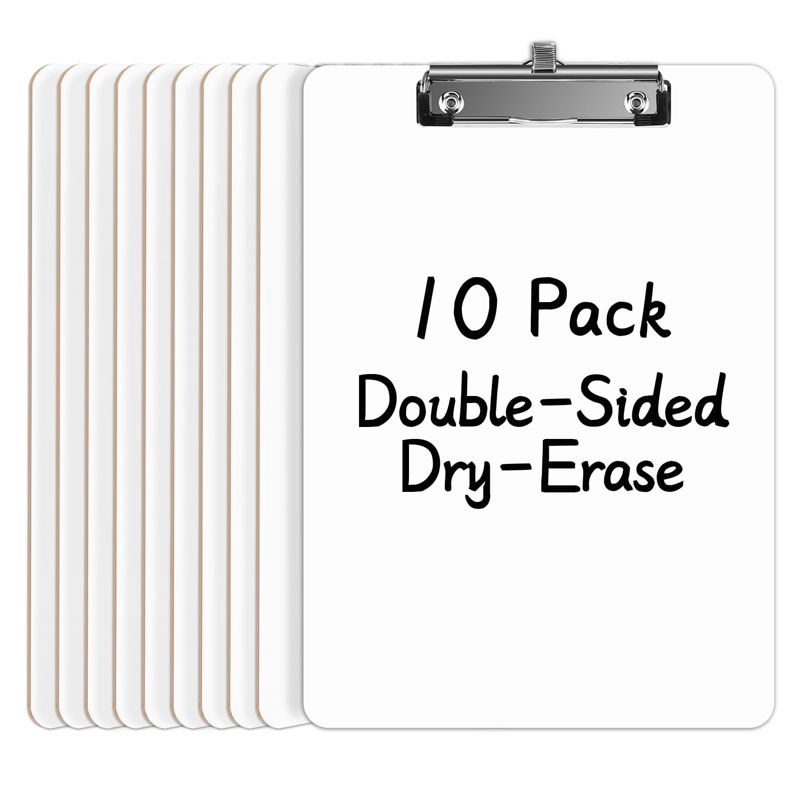 Juvealoe Dry Erase Clipboard with Pen Holder, 8.5 x 11 Double-Sided White Boards for Classroom, Teacher, Students, Kid. Size 9 x 12.5 in, School &