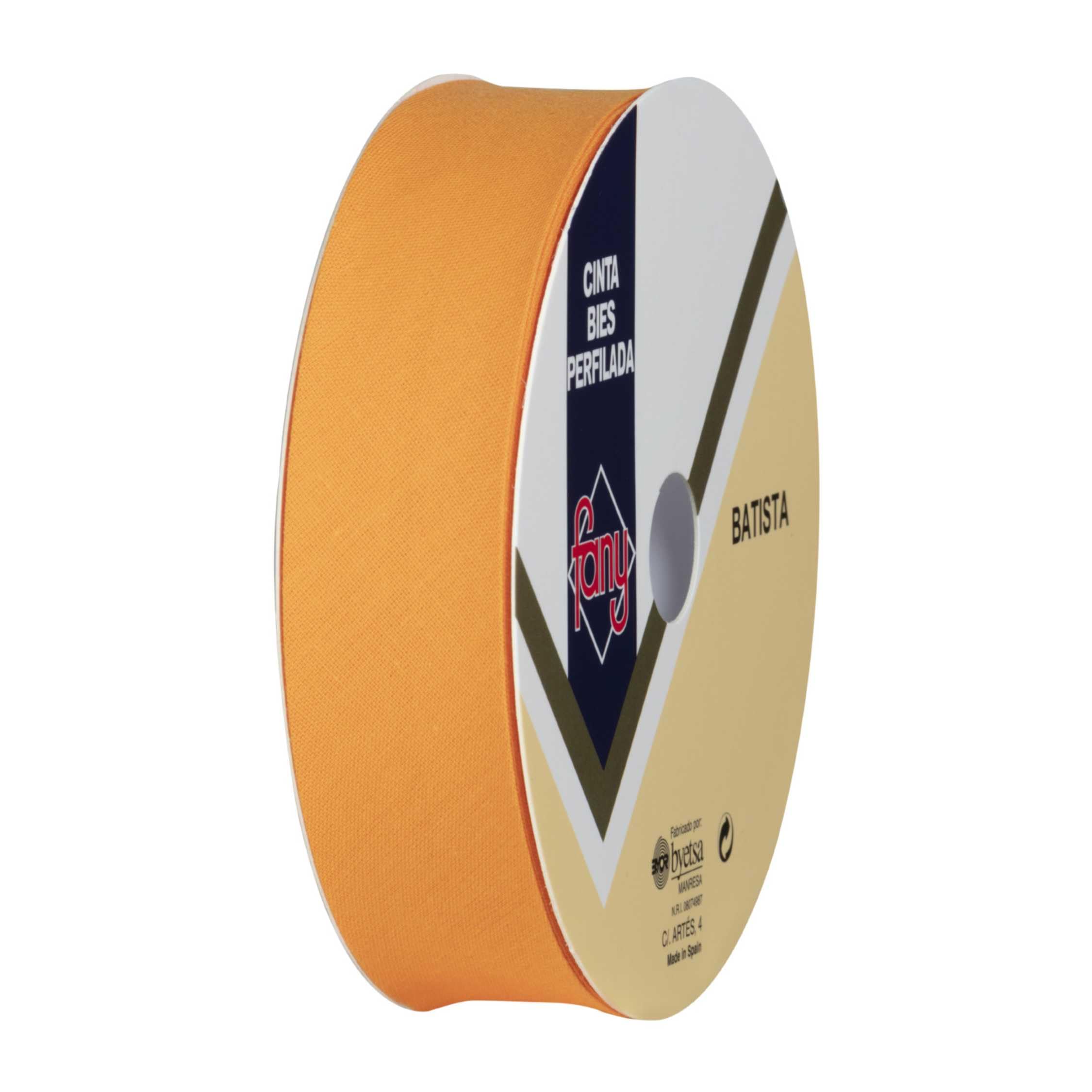Discover Lifestyle & Fashion Fabrics Bias Binding Tape Polycotton Poly Cotton Sewing Piping Bunting Decorative Trim Edging Hemming Huge Colour Range | 25mm Wide (25 Metre Roll, Orange)