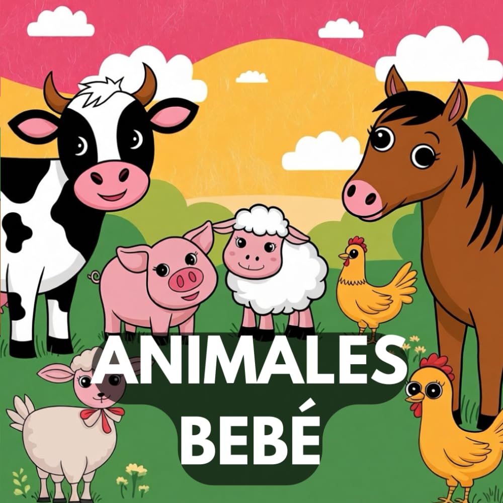 libro para colorear preescolar de animales bebé: Divertido y educativo para niños de 2 a 4 años