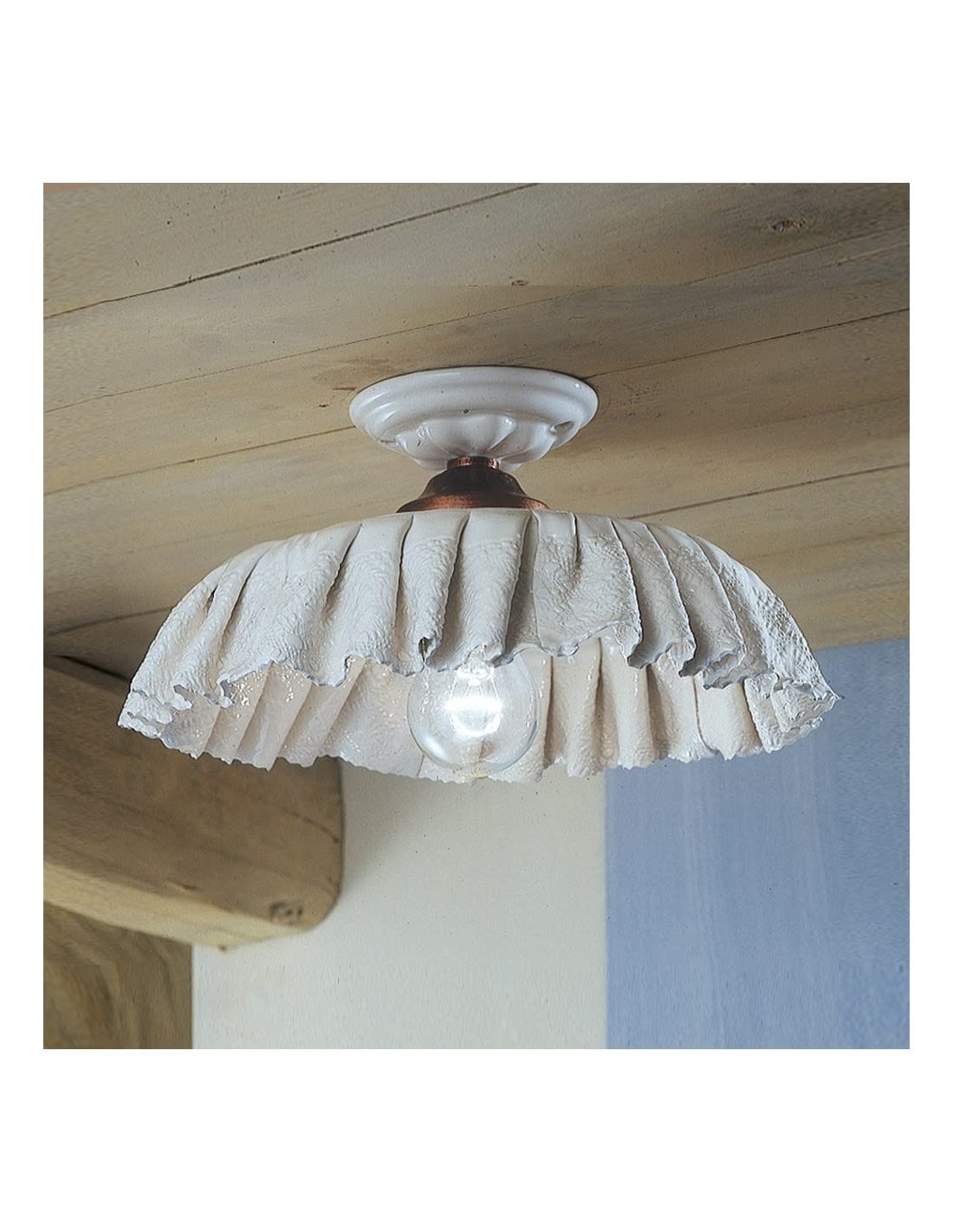 Plafonnier céramique classique 1 lumière salon FL-76 - 2