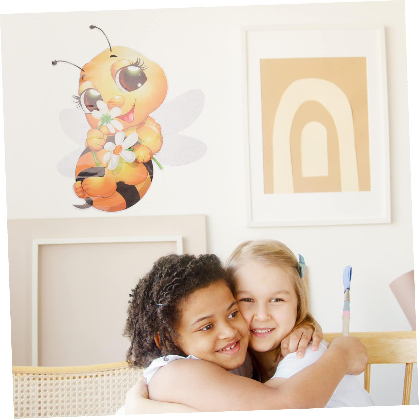 Toddmomy 5 Pegatinas De Pared Con Dibujos De Abejas Para Bebés Y Niñas Para Decoración De Dormitorio Guardería Animales Decoración De Habitación Pegatinas De Dibujos Animados