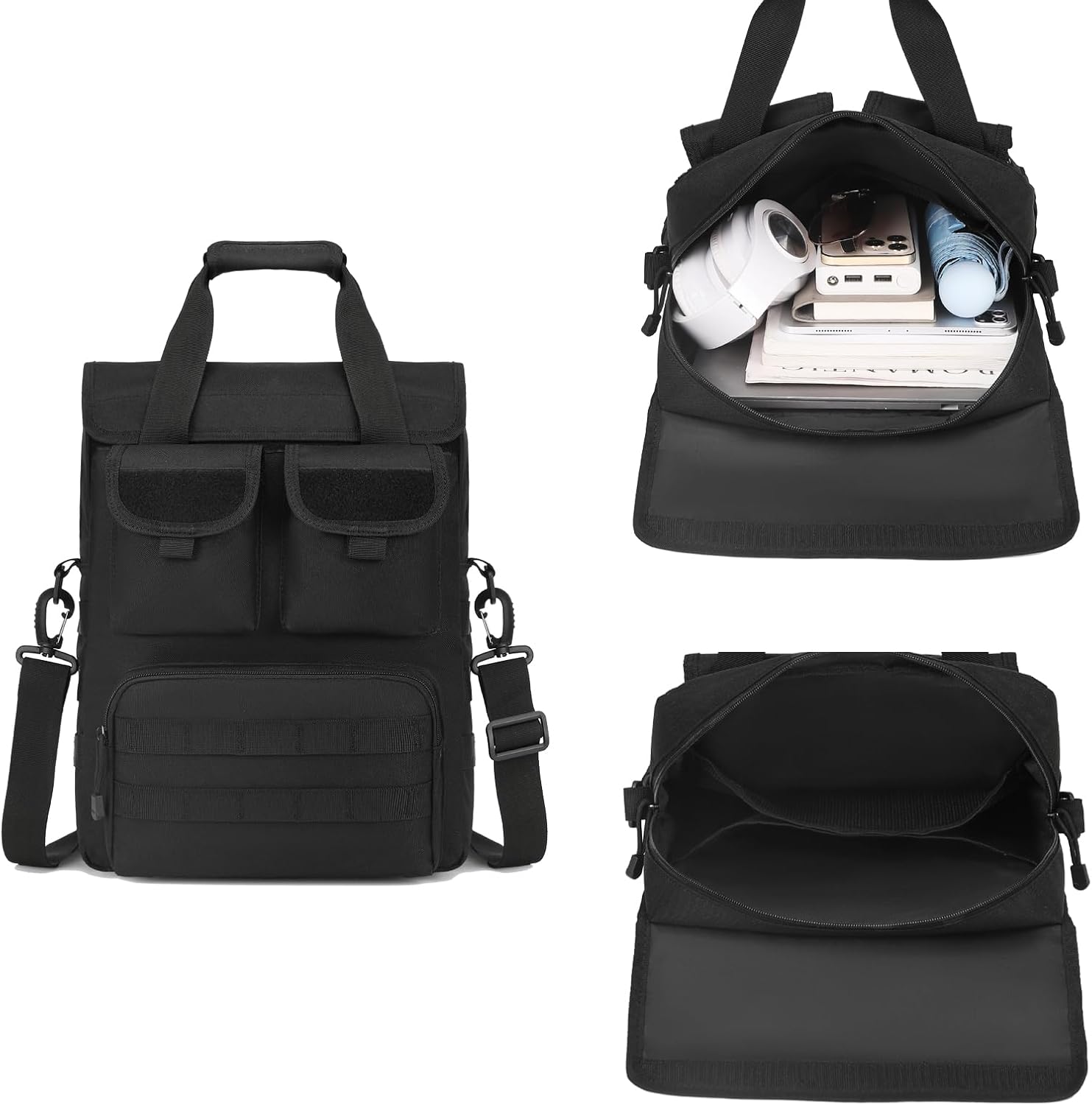 ArcEnCiel 12.9-14.2 Inch Laptop Tactical Messenger Bag Men MOLLE Sling Pack Briefcase Gear Handbags Utility Carry Satchel - Image 4