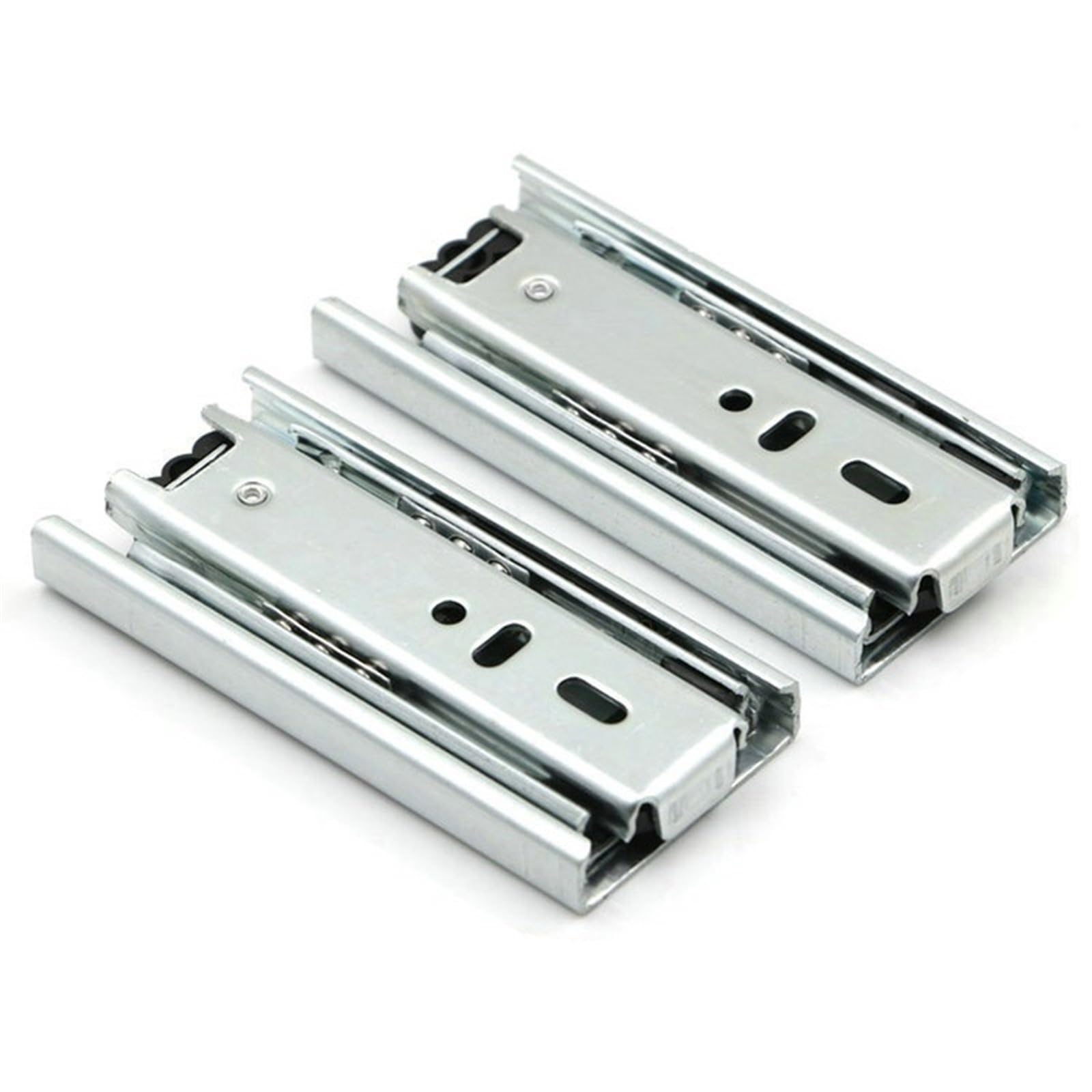 Oumifand 8 Inch 20Cm 2Pcs Small Drawer Slides 4/6/8 Inch,Furniture Hardware Cabinets Rails,3 Sections Removed Rail Track For Drawers Mini Slide(8 Inch 20Cm)