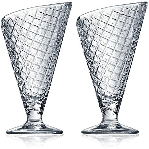 Bormioli Rocco Gelato Dessert Glass Bowls Cover