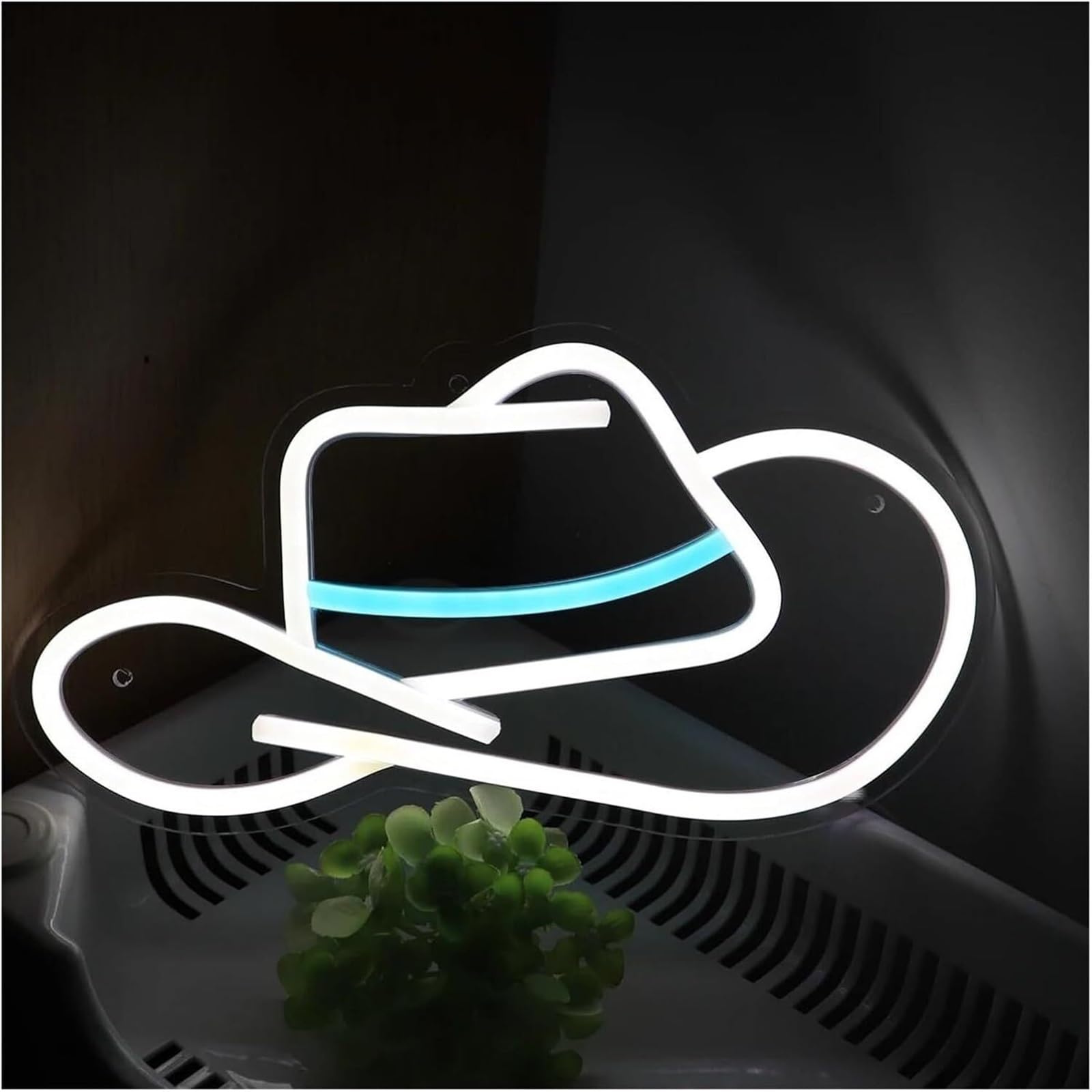 Luci al neon Per lampada al neon Cappello da cowboy per insegna per dimmerabile alimentato