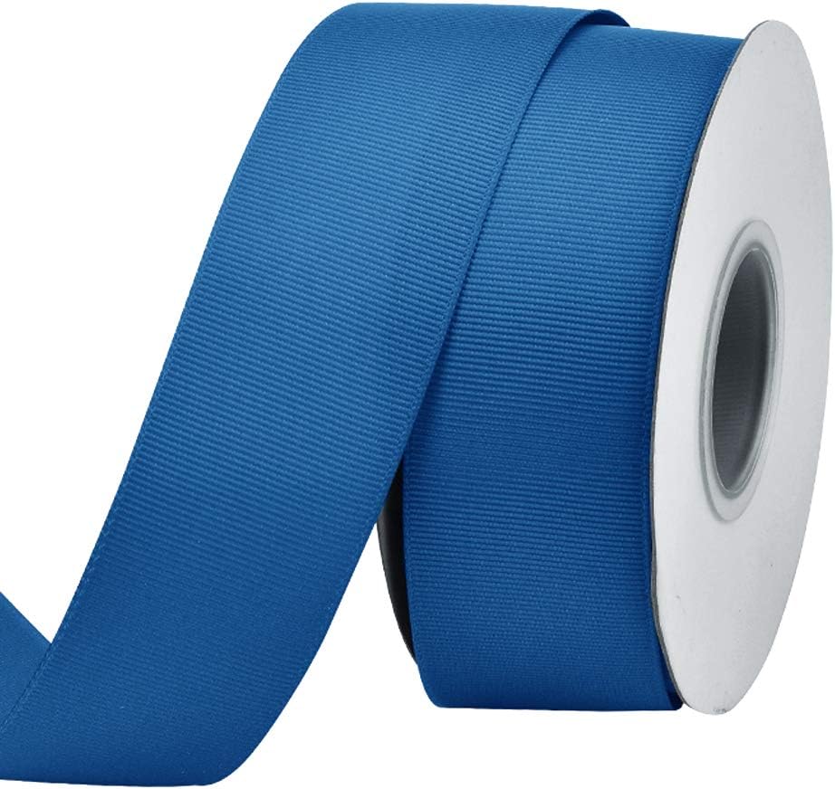 Ribest 1 1/2 inch Royal Blue Grosgrain Ribbon 25 Yards Per Roll for Crafts Bow Maker Wreaths Gift Wrapping Hair Accessories Wedding
