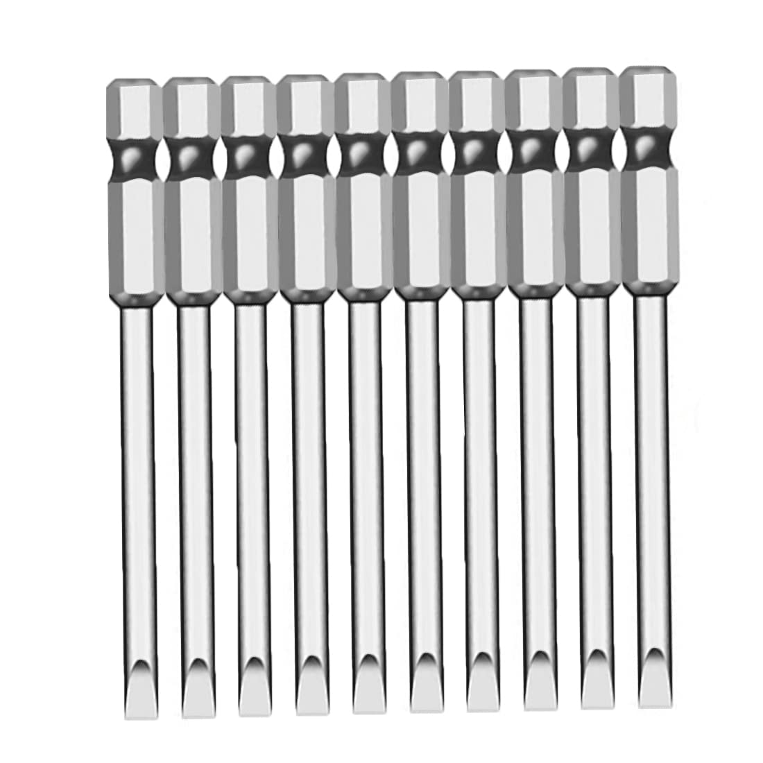 2さん用 Amazon.com: NACX SL2.5 Slotted Screwdriver Bits, 1/4 Inch