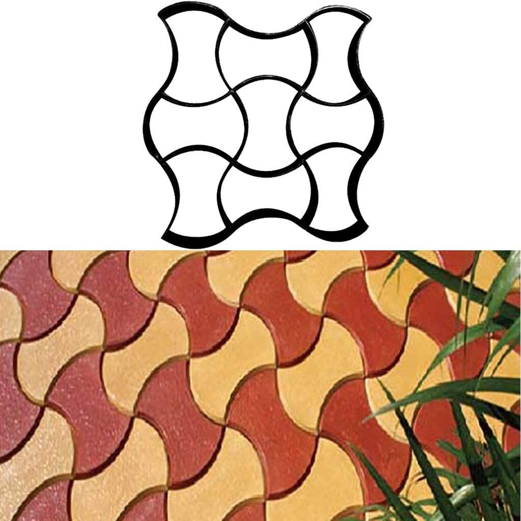 Moules à béton, Moule à béton 12 Styles de moules réutilisables pour Chemin de béton