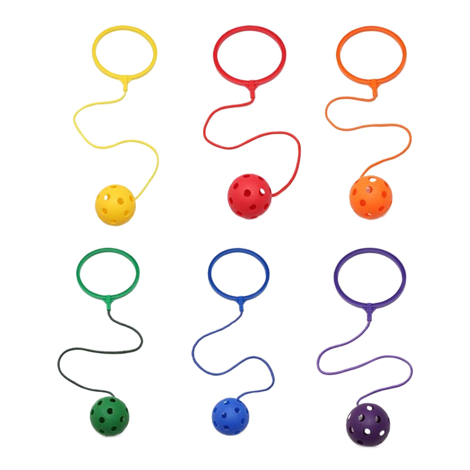 6 Pieces Kid Jumping Skip Toy, Skip Ball for Kids Exercise Swing Ball Activity