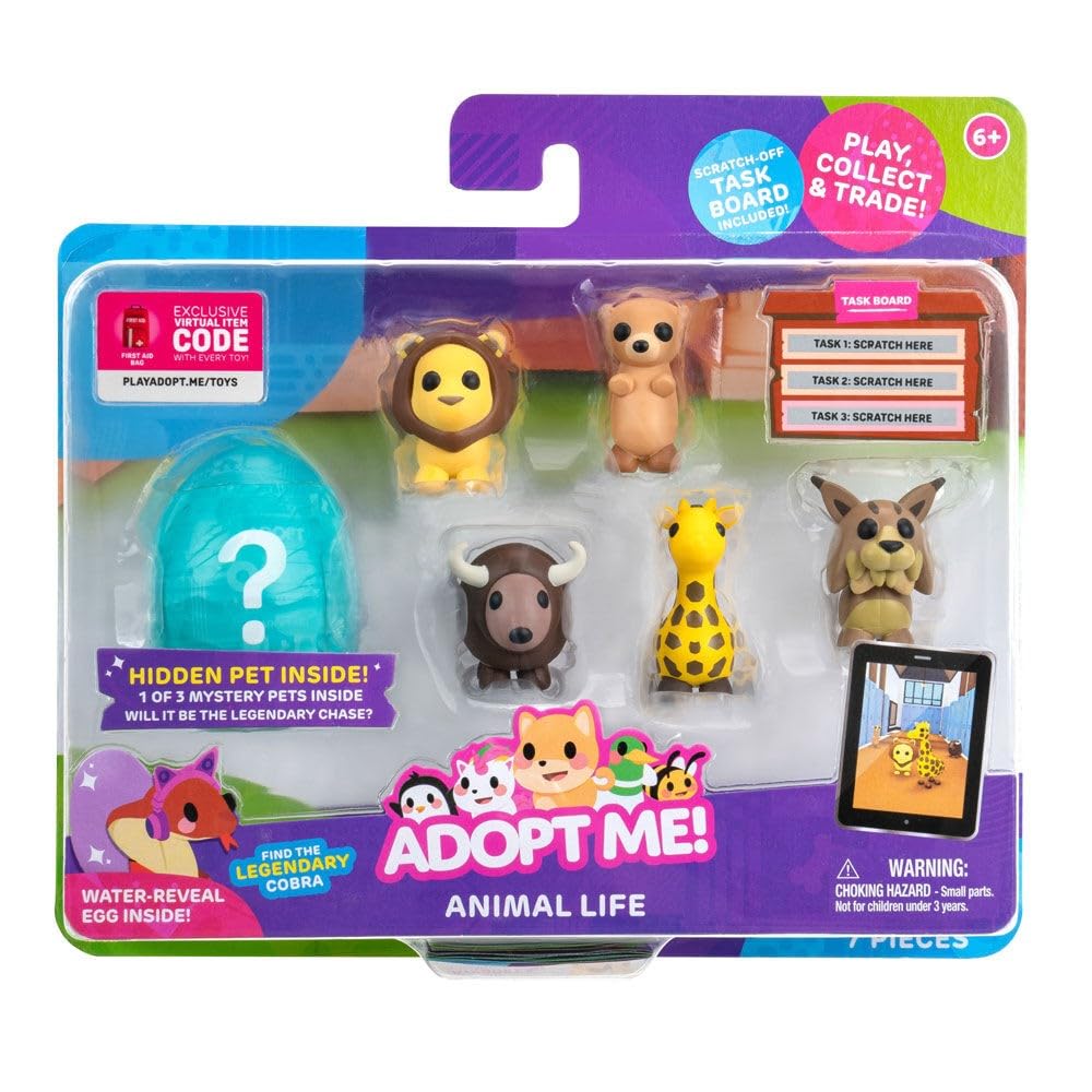 Adopt Me Zestaw 6 figurek zwierząt domowych, w zestawie