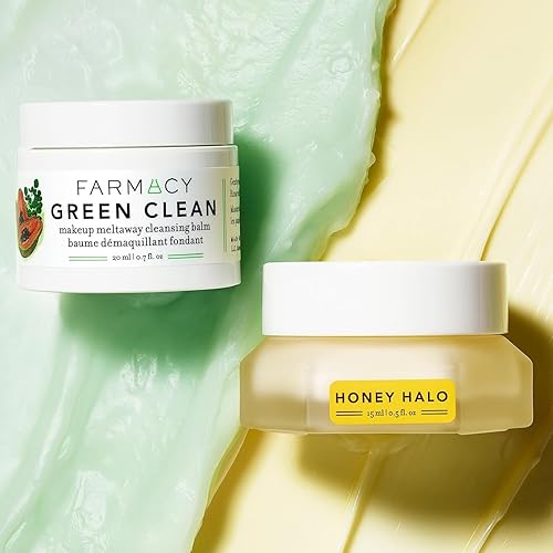 Miniatura 3 de Farmacy Melt + Moisturize Minis Duo  Green Clean Bálsamo limpiador de maquillaje y miel Halo Ceramida hidratante facial  La rutina perfecta para