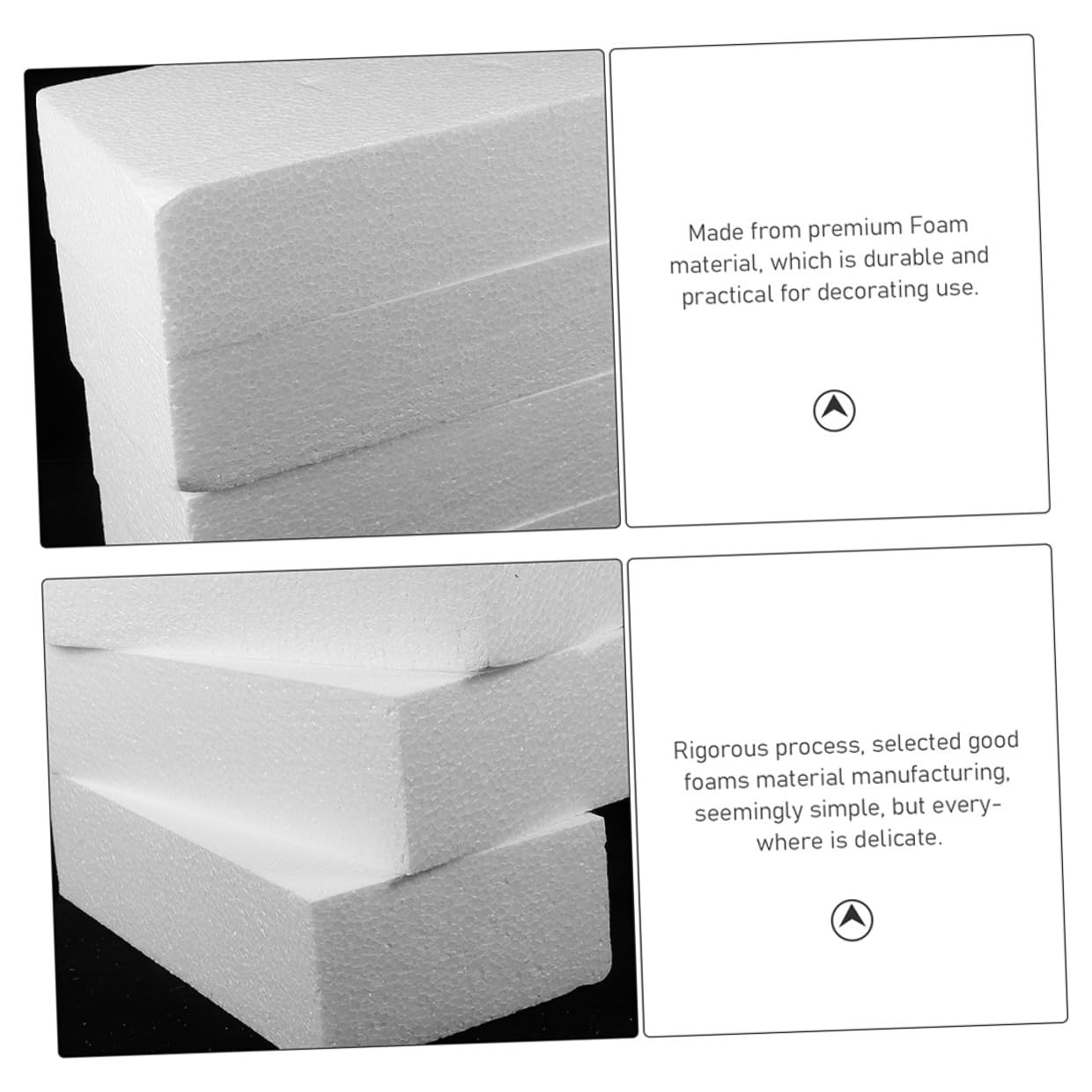 16 Stück Teiliges Schaumstoffblock- Flexible Glatte Bastelschaumstoffblöcke Geeignet für Modellbau DIY Kunstprojekte Sicher und Langlebig für Schule und Hobby