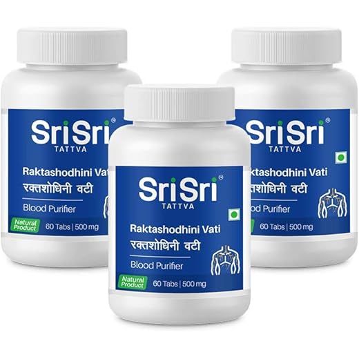 Sri Raktashodhini Vati 500mg Pack of 3