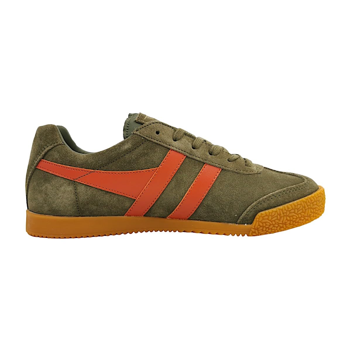 Gola Men's Harrier Sneaker, Khaki/Orange Spice, 9