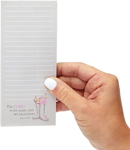 Miniatura 6 de Juvale Paquete de 12, 60 hojas de bloc de notas cristianas, blocs de notas magnéticos para refrigerador, papelería religiosa, blocs de notas con