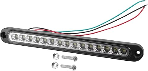 12V 24V 15 LED Remolque de coche Luz de identificación de señal de giro luz trasera tira blanca