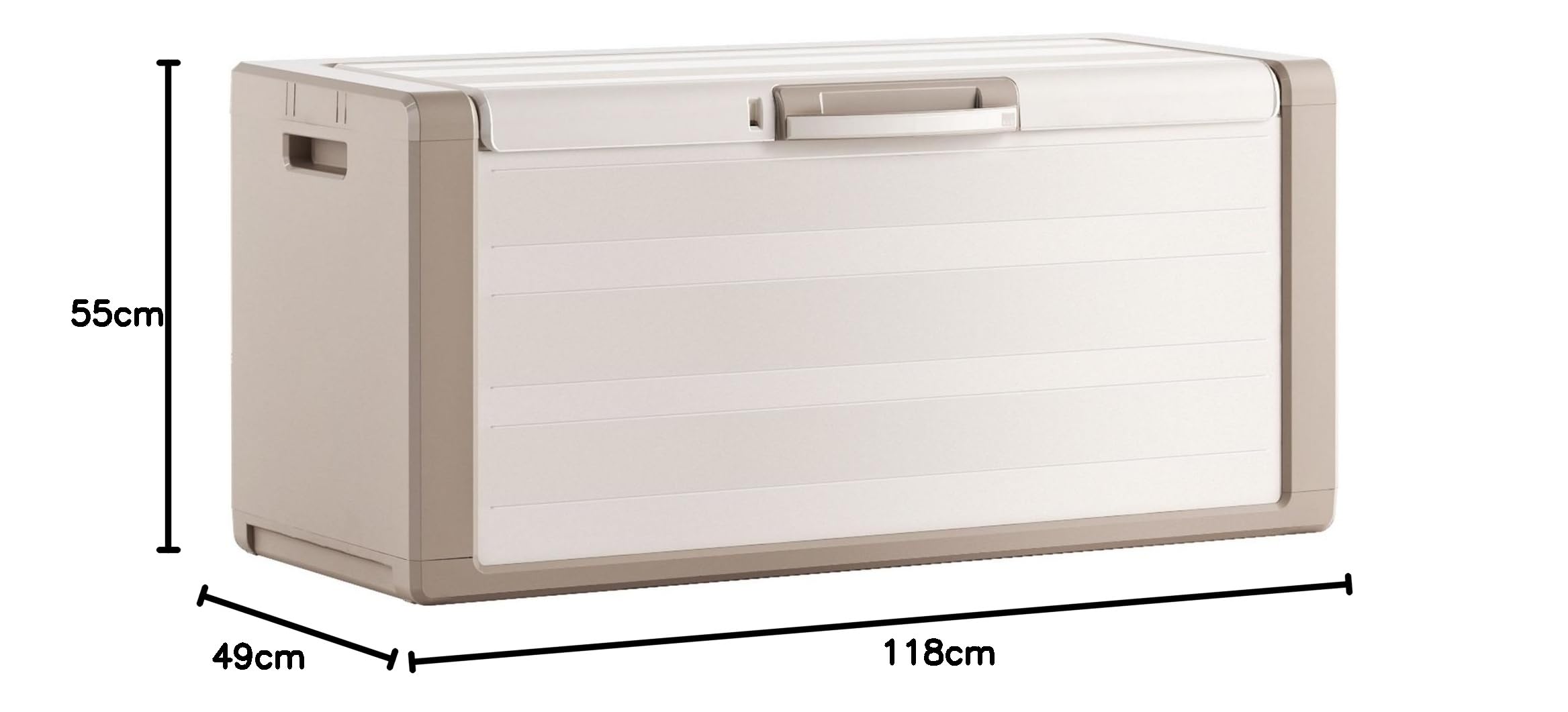 Keter Gulliver Chest - Cassone Multiuso Impermeabile Cert. Ipx1 - 118X49X55H Sabbia