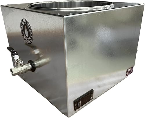 Derretidor de cera para hacer velas, cera de acero inoxidable y fusión de jabón, capacidad de 3 galones, fundidor para cualquier tipo de ceras de