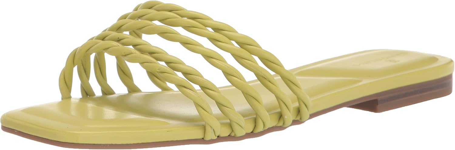 Bandolino Women's SOYOU Flat Sandal, Yellow 700, 7