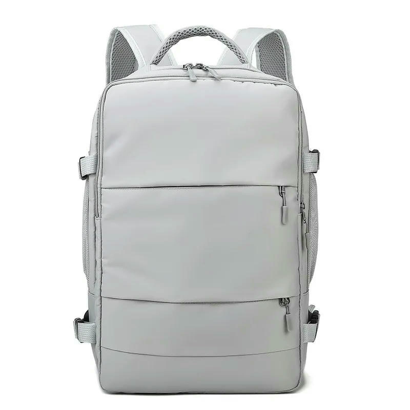 Zaino per Laptop di Grande capacità da Viaggio Impermeabile Uomini E Donne alla Moda-Grigio