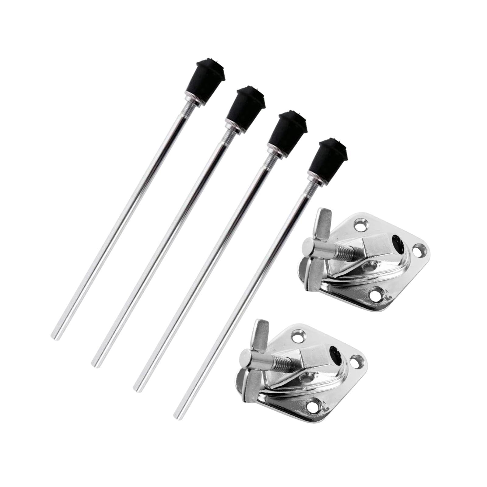 harayaa Patas de Bombo, Accesorio de percusión, Profesional, Antideslizante, Patas de Bombo para Piezas de Instrumentos de precusión, 2 Juegos
