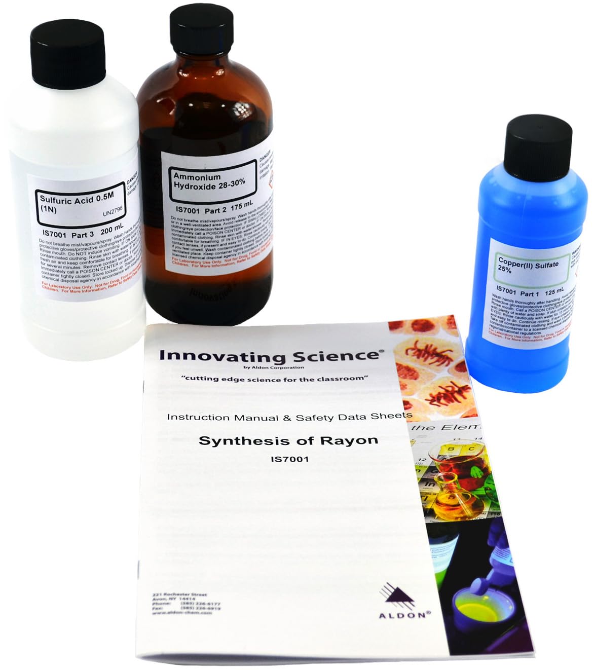 ALDON Innovating Science Synthesis of Rayon Kit - Polymer Chemistry Experiment