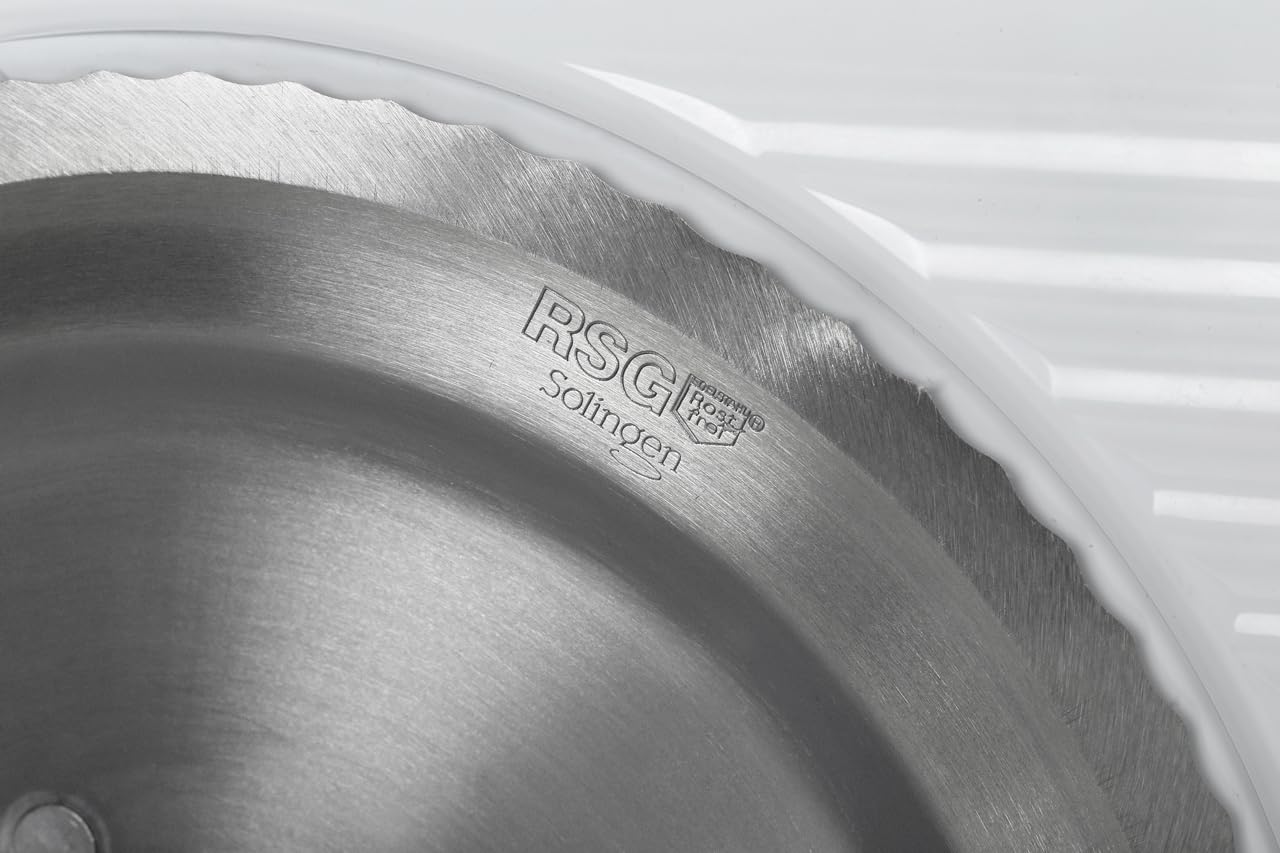 Gorenje R401W Allesschneider, Solingen Messer, Made in Europe, Sicherheitstaste, einstellbare Schnittstärke, weiß