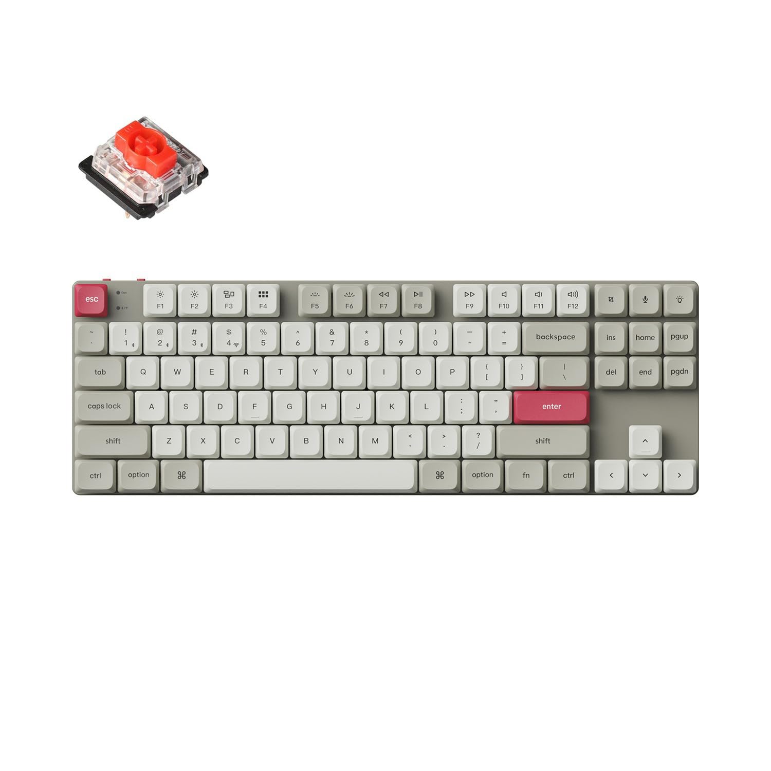 Keychron キークロン K1 Max 静音赤軸 Keychron K1 Max QMK/VIA ワイヤレス カスタム・メカニカル
