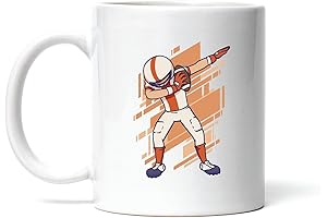 Unique Football Dabbing Player Design - White Coffee Mug