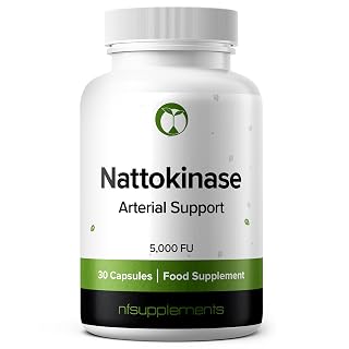 Nattokinase 5000 FU Capsules with Oregano & Motherwort | 3 Ingredient Formula for Arterial Support | 3rd Party Tested with Certificate of Analysis | Vegan | UK GMP Made | 30 Capsules (30) - Amazon product rated Grade A