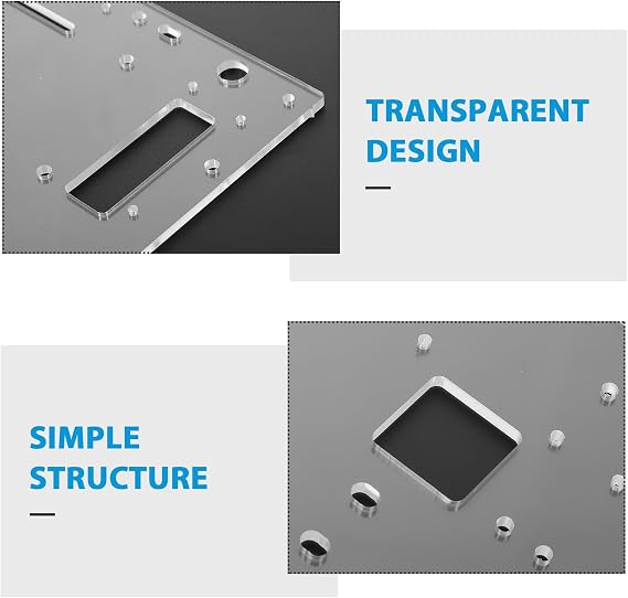 VALICLUD Open Air Frame Chassis Bracket for Computer Motherboard with Design and Aluminum Alloy Material, Suitable for Itx and Uatx Open Case Testing Platform with Better Airflow