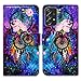 Bcov Galaxy A52 5G Case, Dream Catcher Galaxy Sky Leather Flip Phone Case Wallet Cover with Card Slot Holder Kickstand for Samsung Galaxy A52 5G 2021