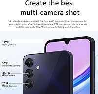 Samsung Galaxy A15 5G Renewed (64GB, Blue Black) T-Mobile Locked - AMOLED Display, Expandable Storage to 1TB, Knox Security