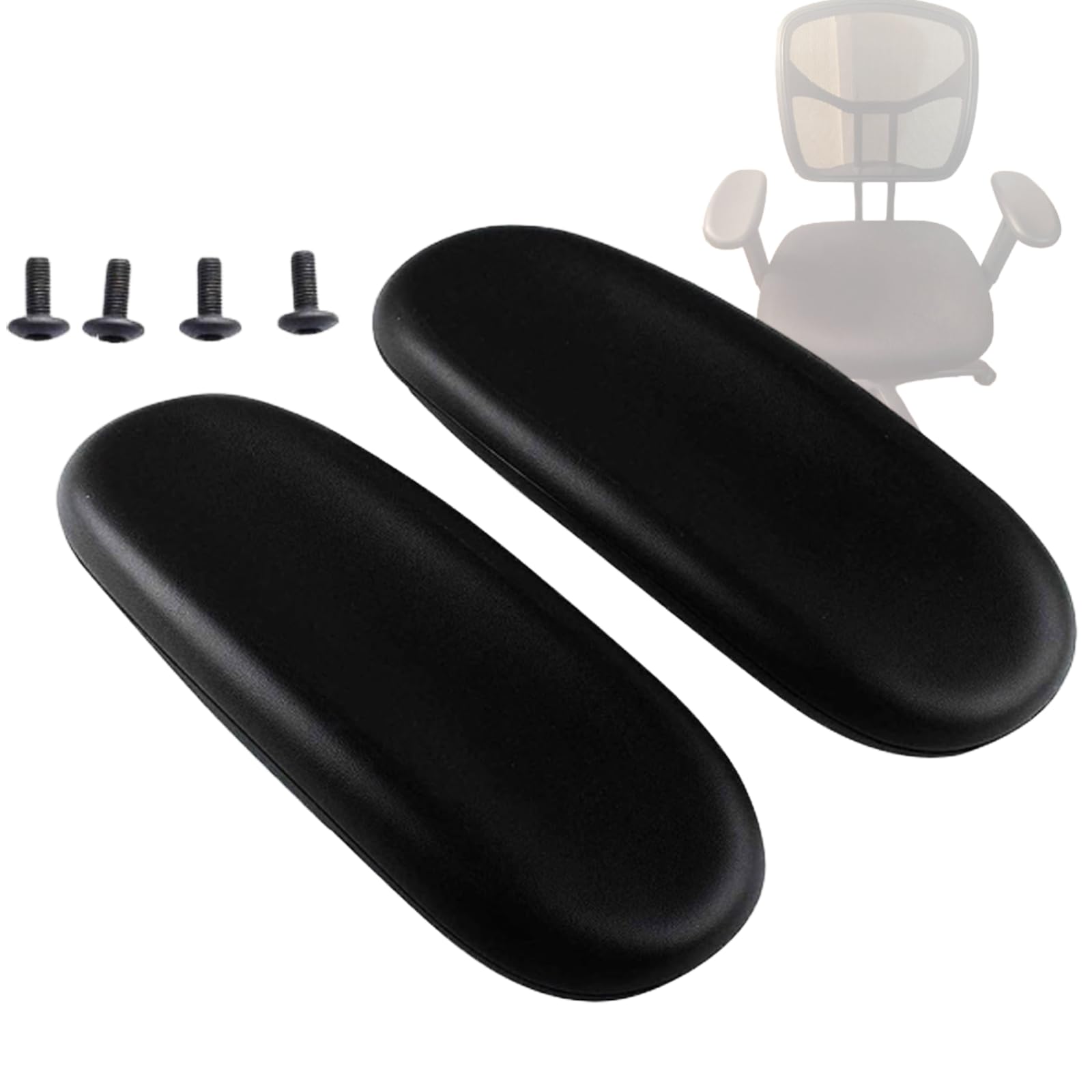 Ketofa Office Chair Arm Rest Replacement Fits All Styles of Arms with 4" Mounting Hole Patterns Screws Set Desk Armrest Cover(2Pack)