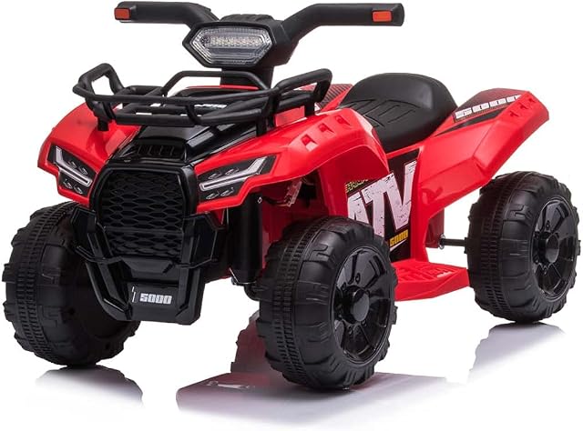 RICCO® Electric Ride On Quad Bike ATV with Music and Light (RED)