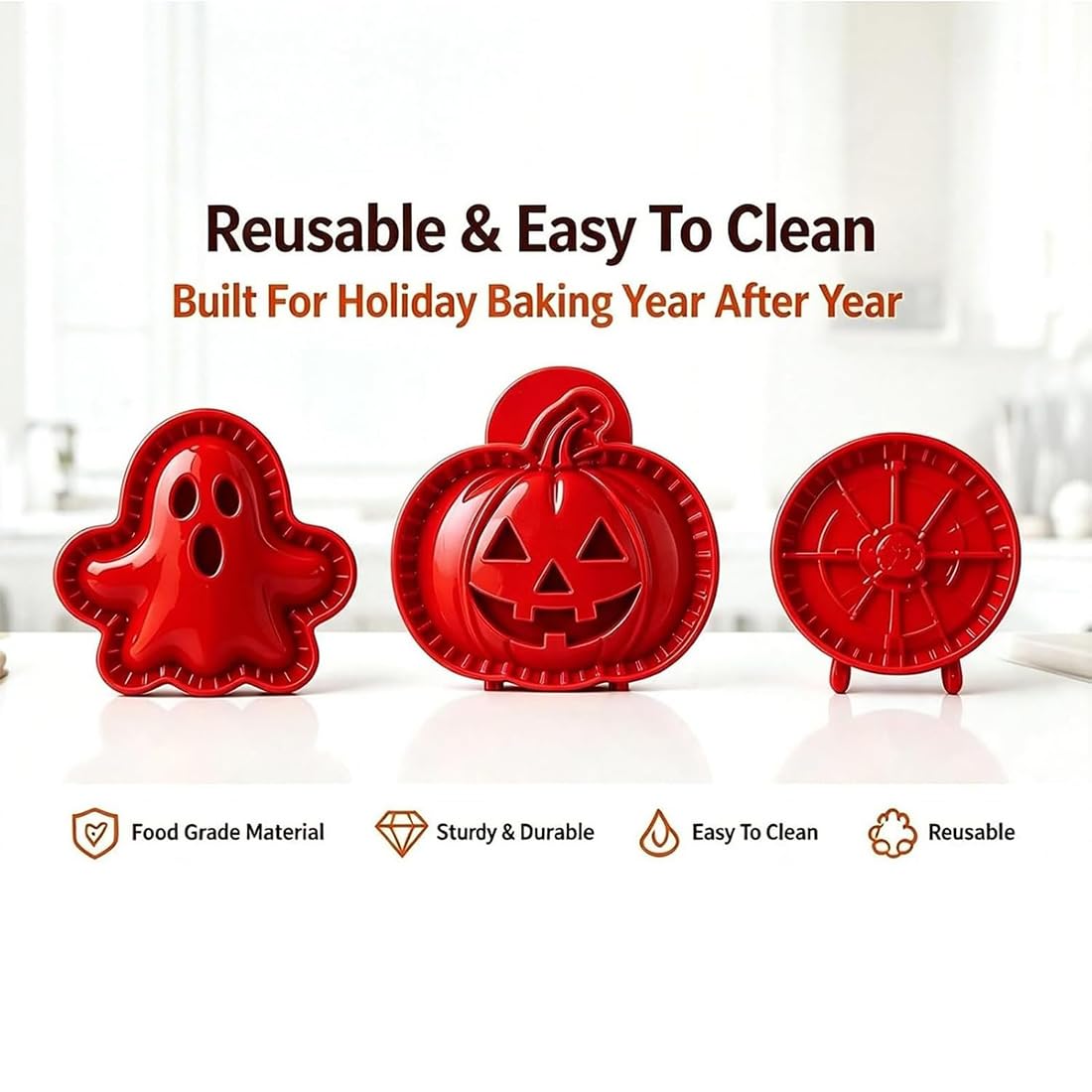 Mini Juego De Moldes Para Pasteles De Mano De Halloween (#I)