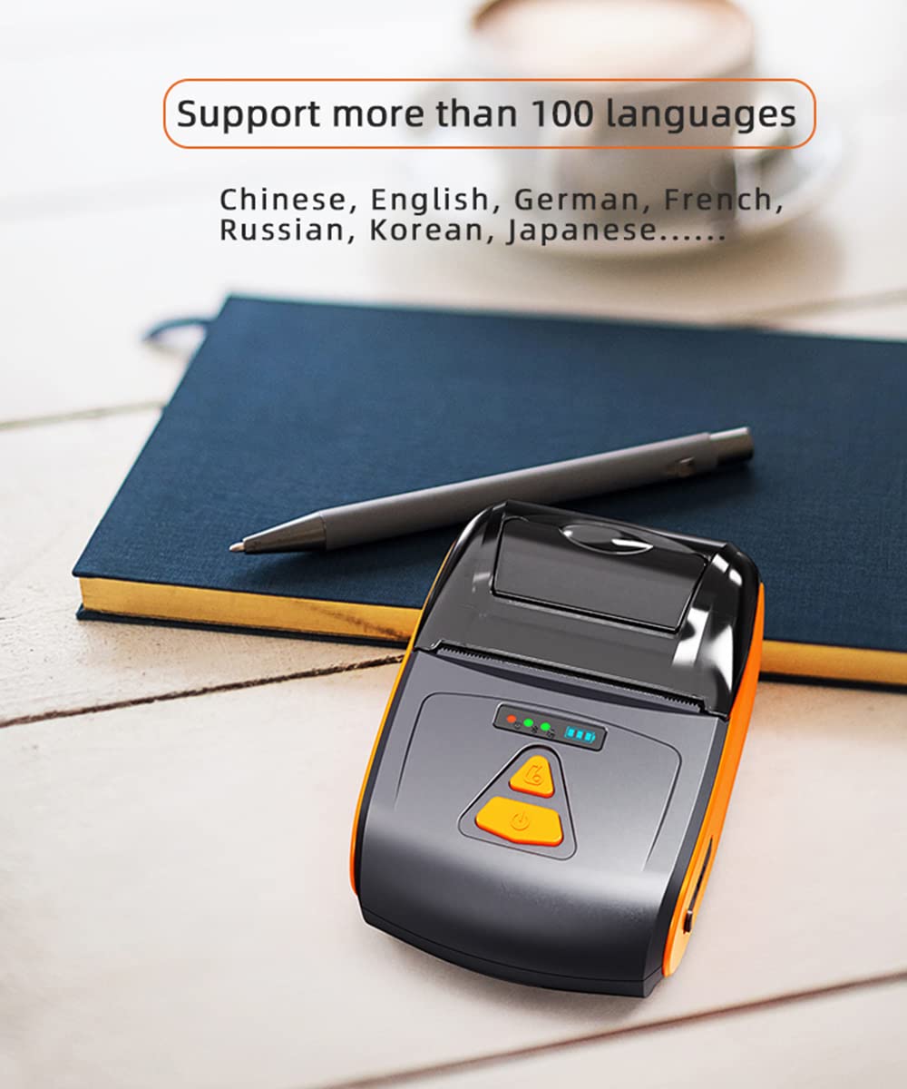 Amazon | サーマルプリンタ 紙幅 58mm Bluetoothプリンタ 熱ワイヤレス