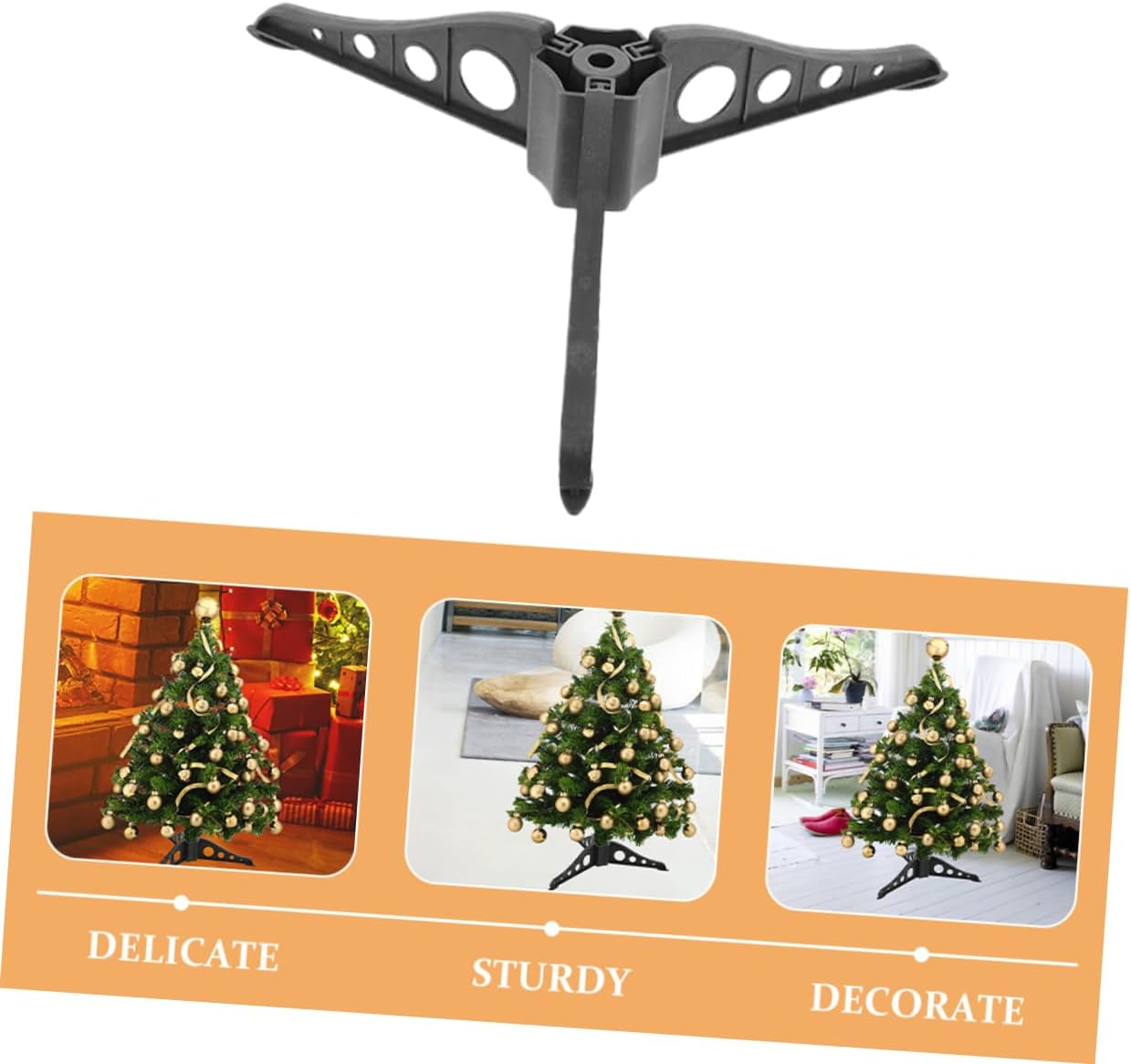 15pcs Stable Christmas Tree Stand Bracket for Artificial Trees Sleek Base for Enhanced Holiday Decor Support
