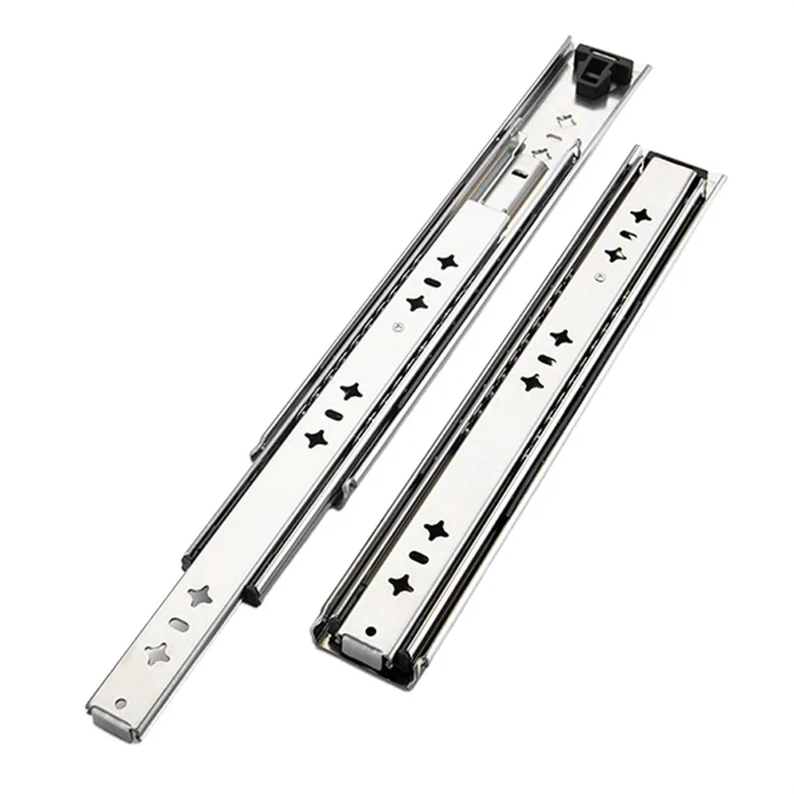 53mm 1 Pair Heavy Duty Drawer Slides Load Capacity 120KG Runners Family Cabinets Track Goods Car Shelf Hardware Suitable for Drawers and cabinets(450mm(18inch))