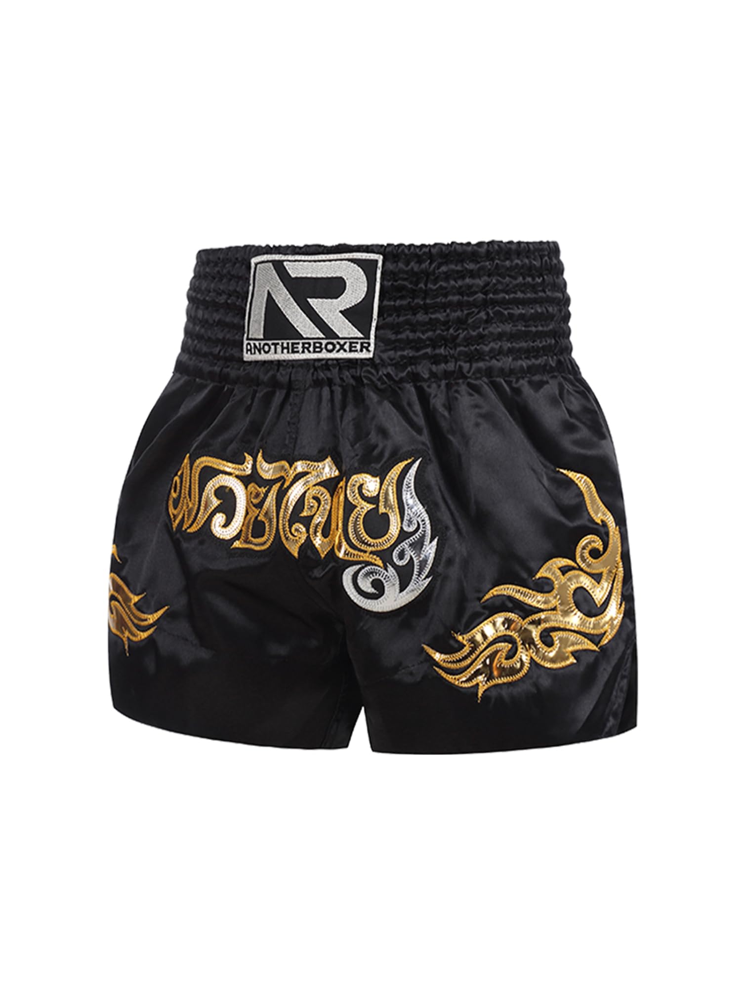 TiaoBug Pantalones Cortos De Boxeo para Niños Pantalones Cintura Ancha Pantalones Cortos para Muay-Thai Pantalones Cortos MMA Ropa De BJJ B Negro 5-7 años