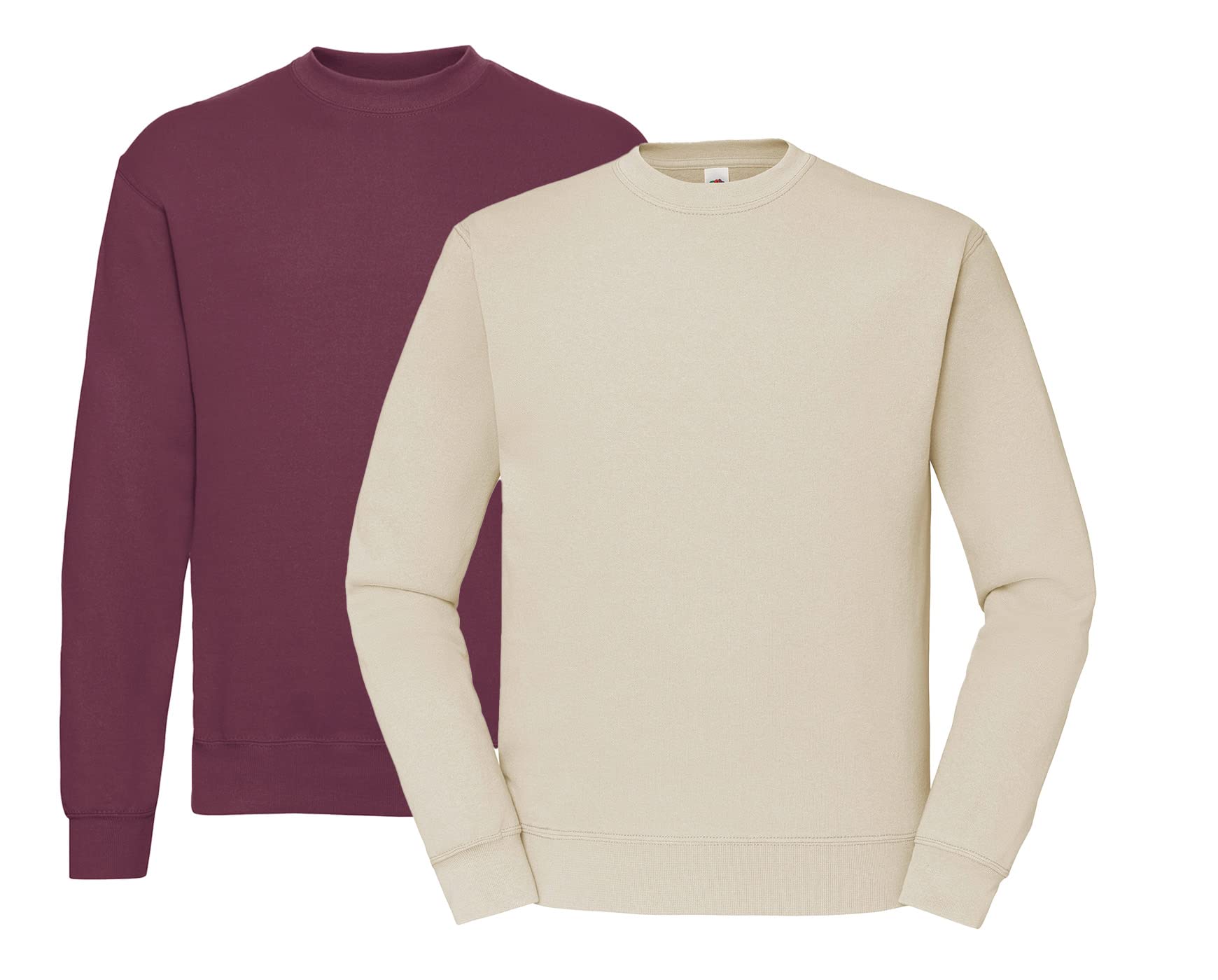 Fruit Of The Loom Men's 1 X Burgundy, 1 X Natural And 1 X Hlkauf Block 62-202-0, Xxl