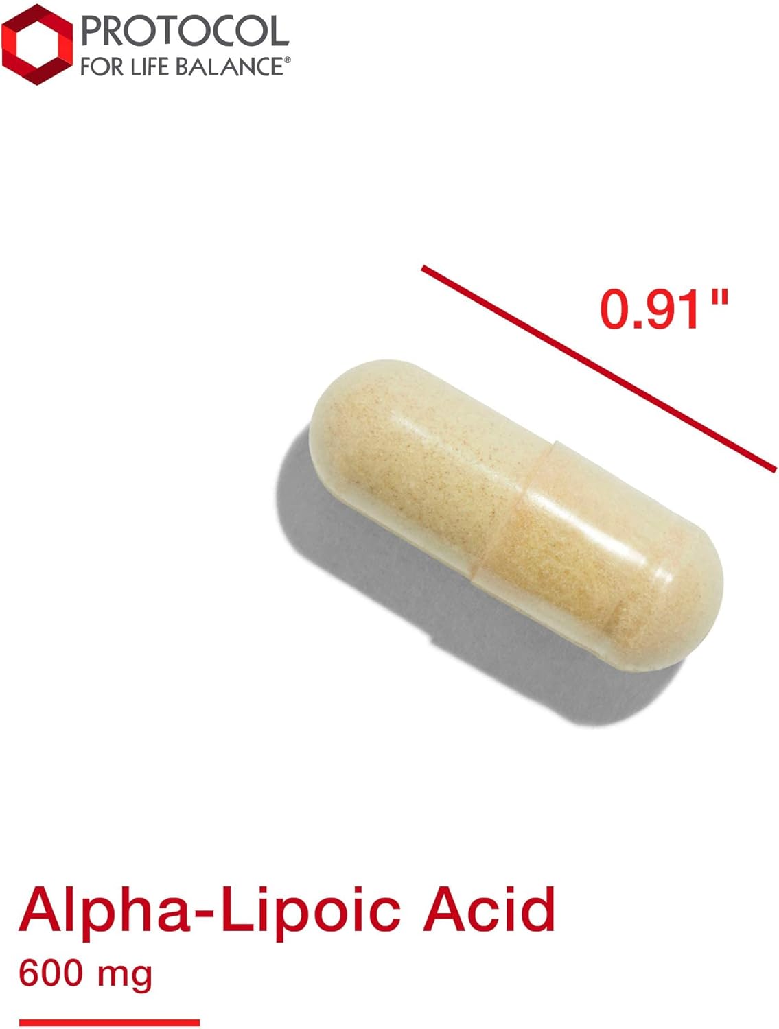 Protocol Alpha Lipoic Acid 600mg - Grape Seed Extract and Bioperine - 60 Veg Caps