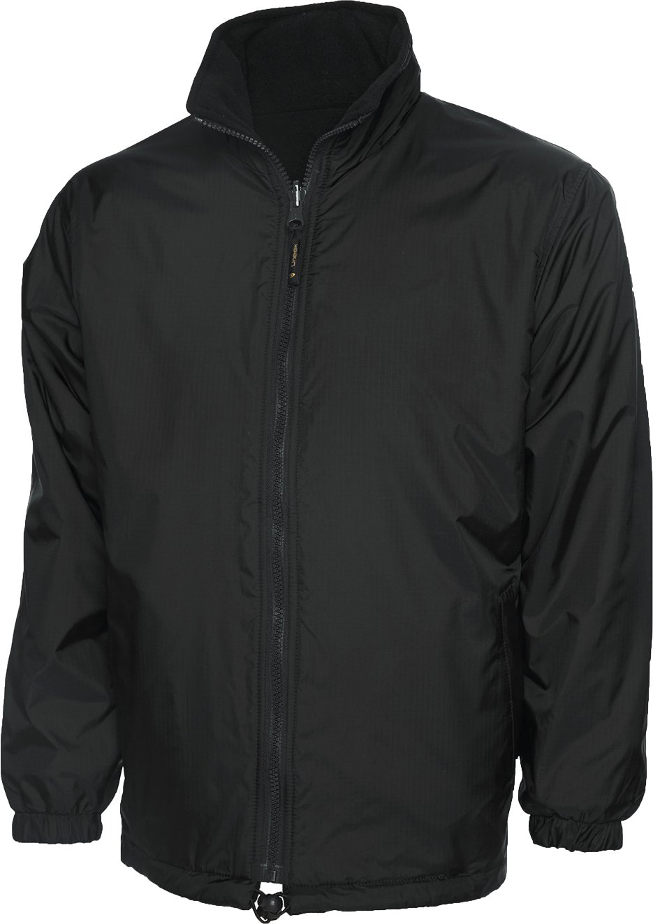 Shoppersbay Black Uneek Uc605 Premium Reversible Fleece Jacket S