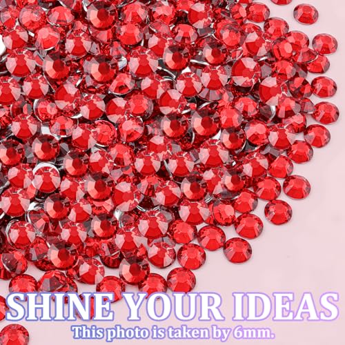 Image of 30000Pcs Resin Rhinestones for Bedazzling with Tweezers, Red Rhinestones for Crafting with B7000 Jewelry Glue for DIY Crafts Clothing Tumblers Shoes Fabric Nail Art